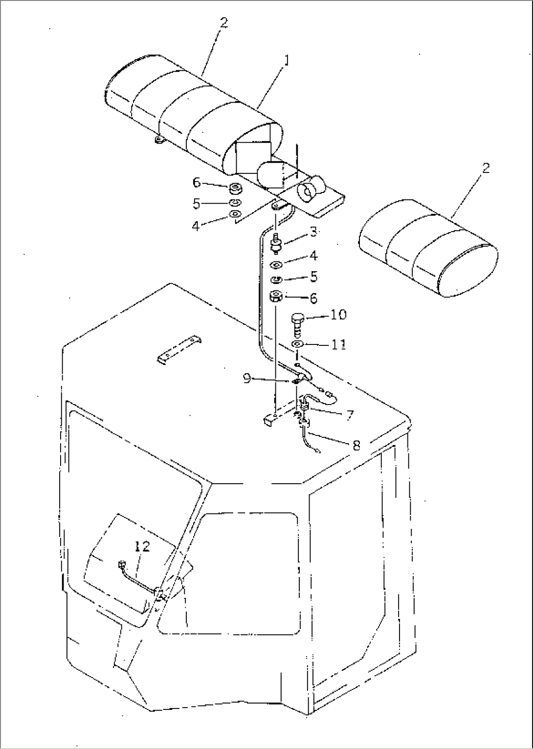 BEACON LAPM (FOR 2-PERSONS CAB) (2-LAMP TYPE)(#...-)