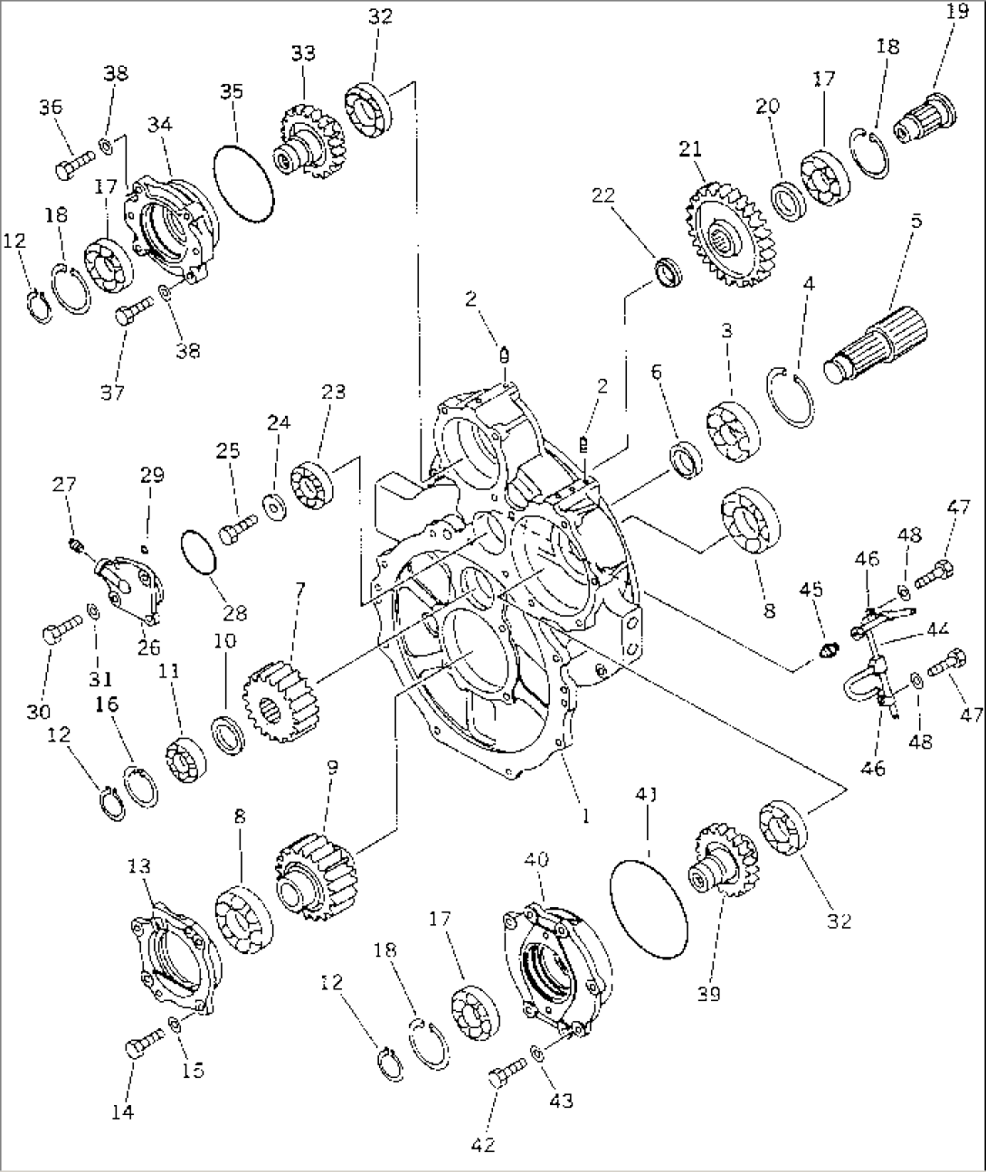 TRANSMISSION (POWER TAKE OFF)(#10001-.)