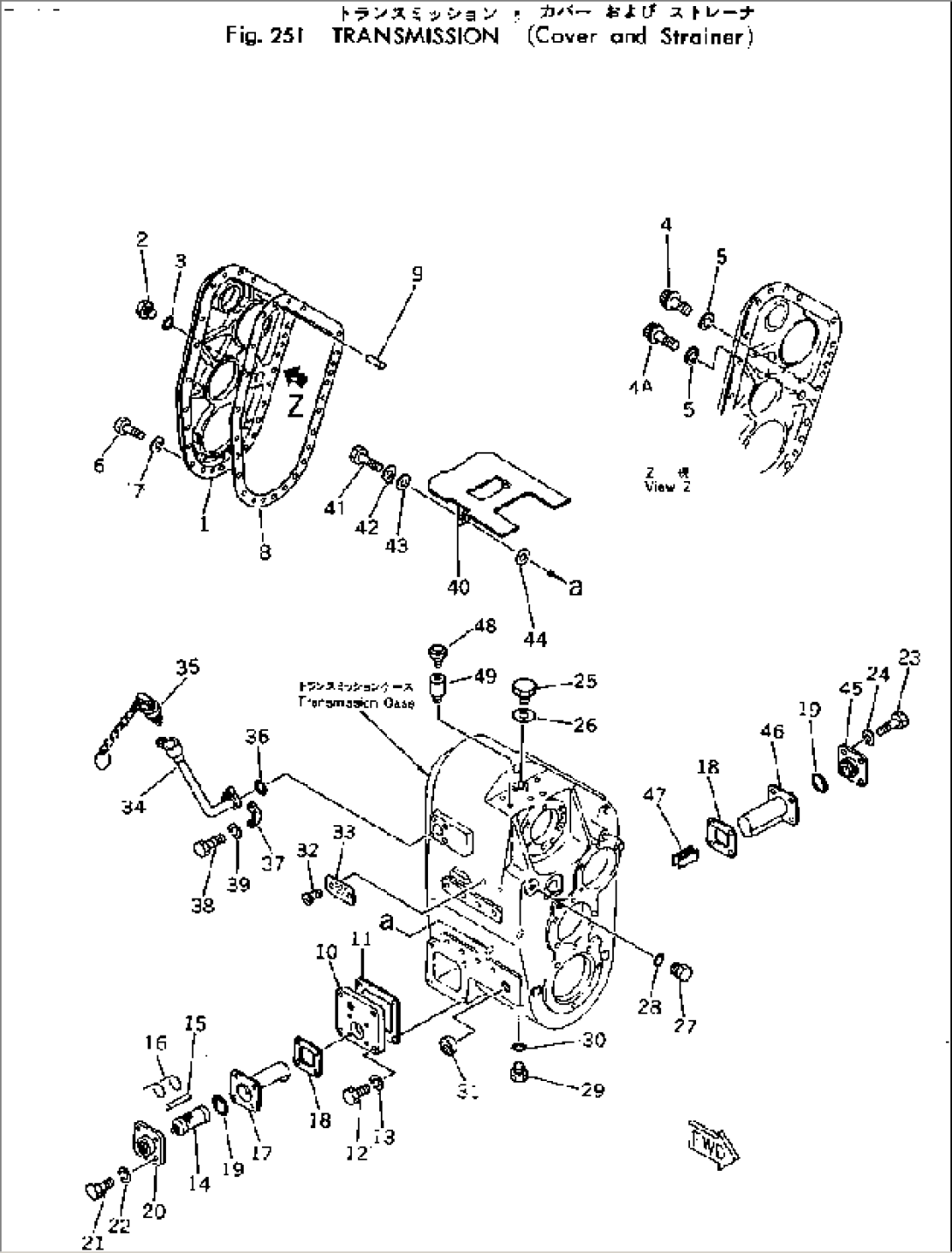 TRANSMISSION (COVER AND STRAINER)(#10001-)