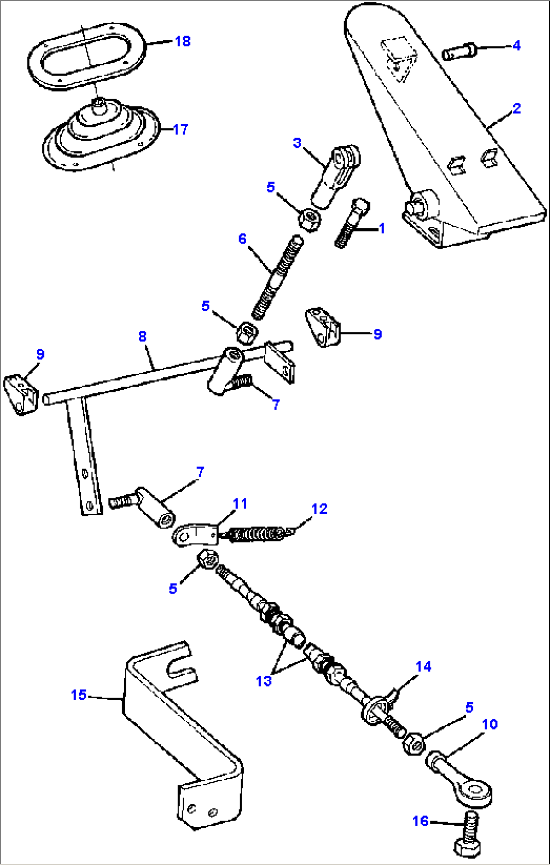 ACCELERATOR CONTROLS FOR MODEL 515C/515CH