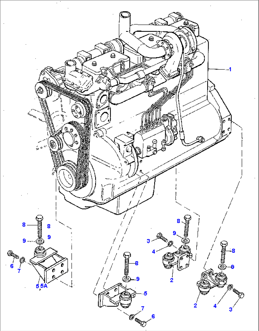 ENGINE, ENGINE MOUNTING