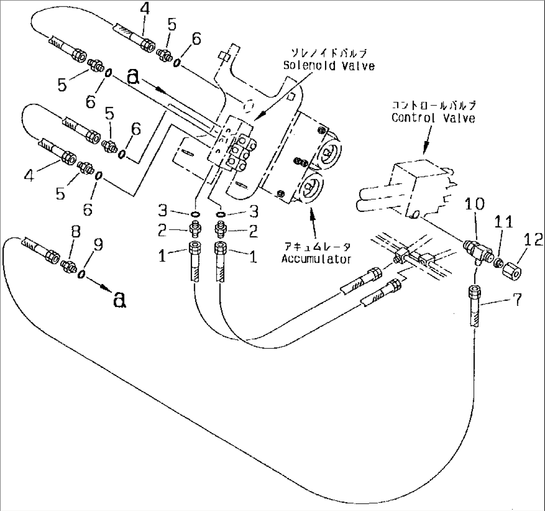 HYDRAULIC PIPING (E.C.S.S. LINE) (2/2)(#60001-)