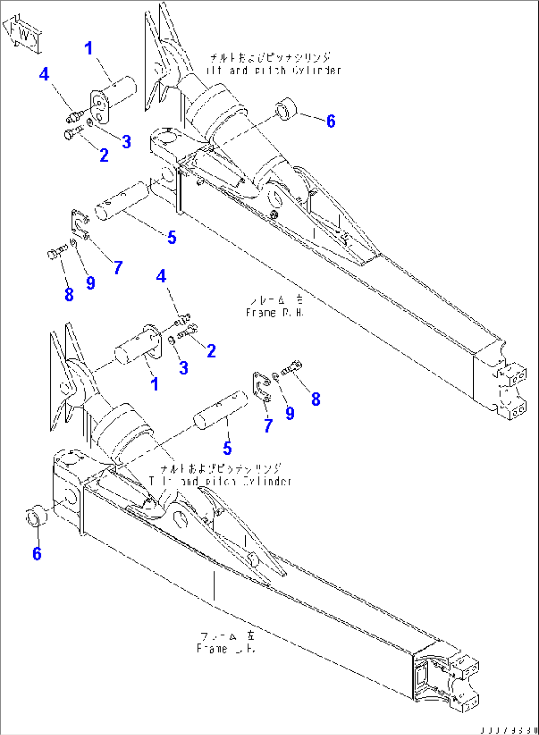 BLADE (DOZER FRAME AND RELATED PARTS)(#50042-)