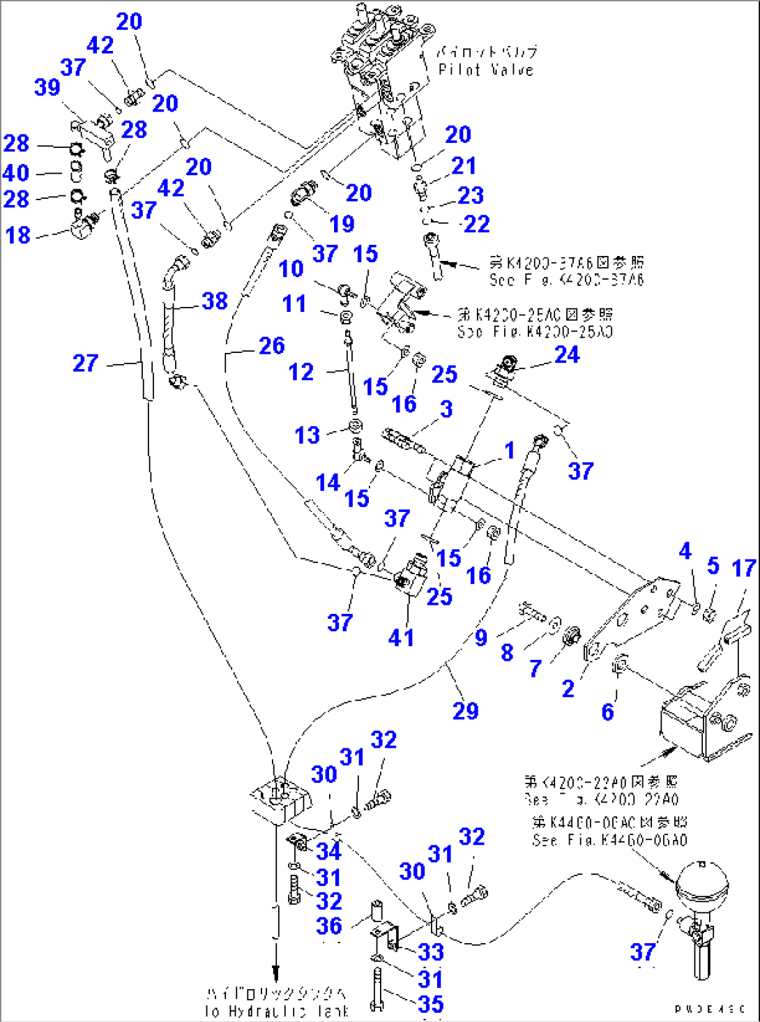 FLOOR FRAME (LOADER CONTROL) (STOP VALVE) (FOR 3-SPPOL VALVE)