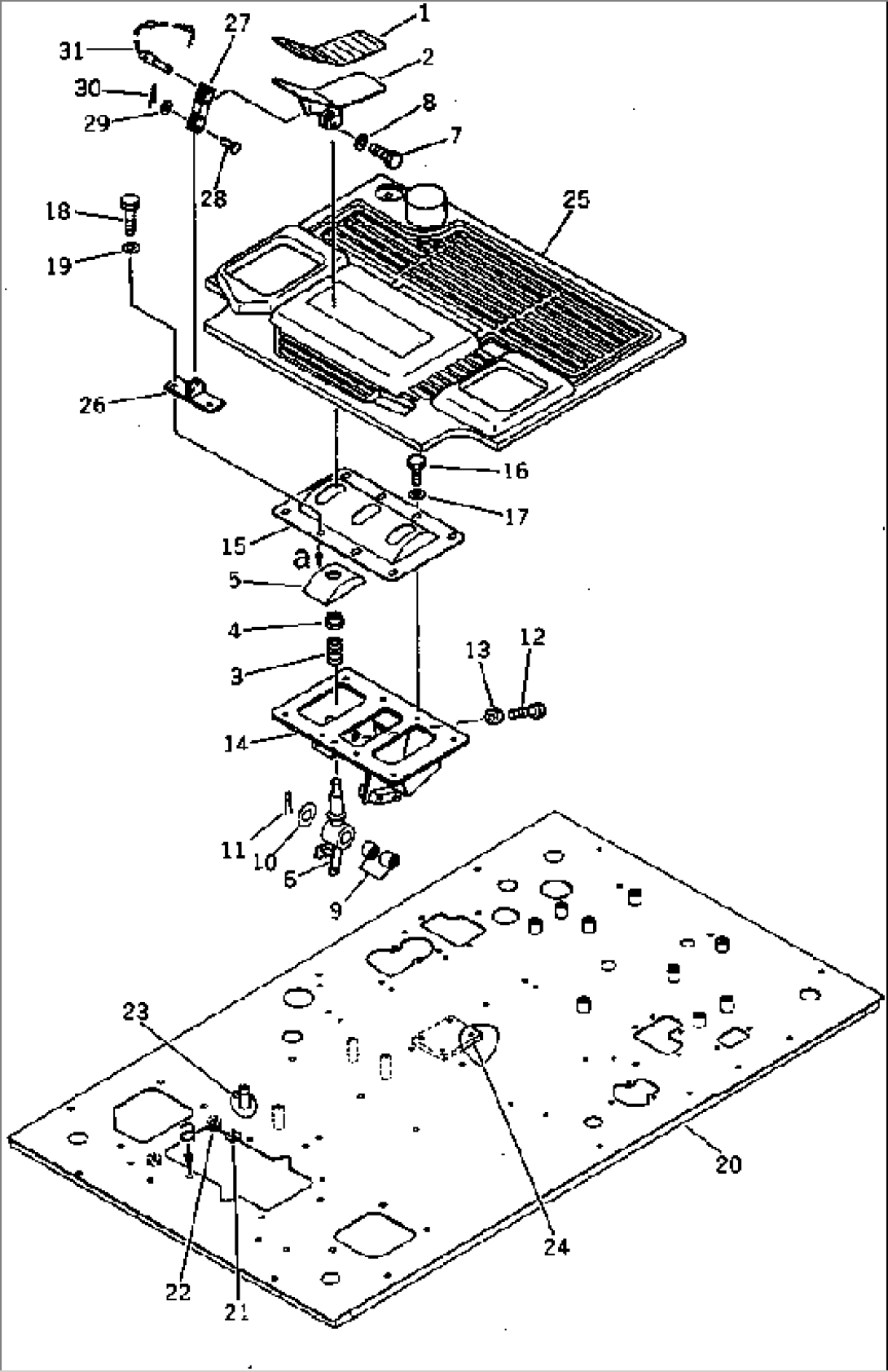 CONTROL PEDAL (FOR ADDITIONAL PIPING)