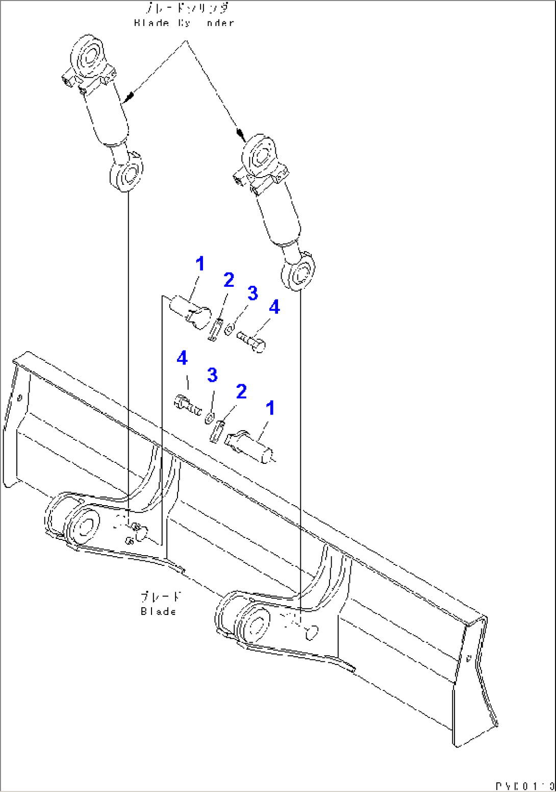 BLADE PIN (FOR REAR DOZER)