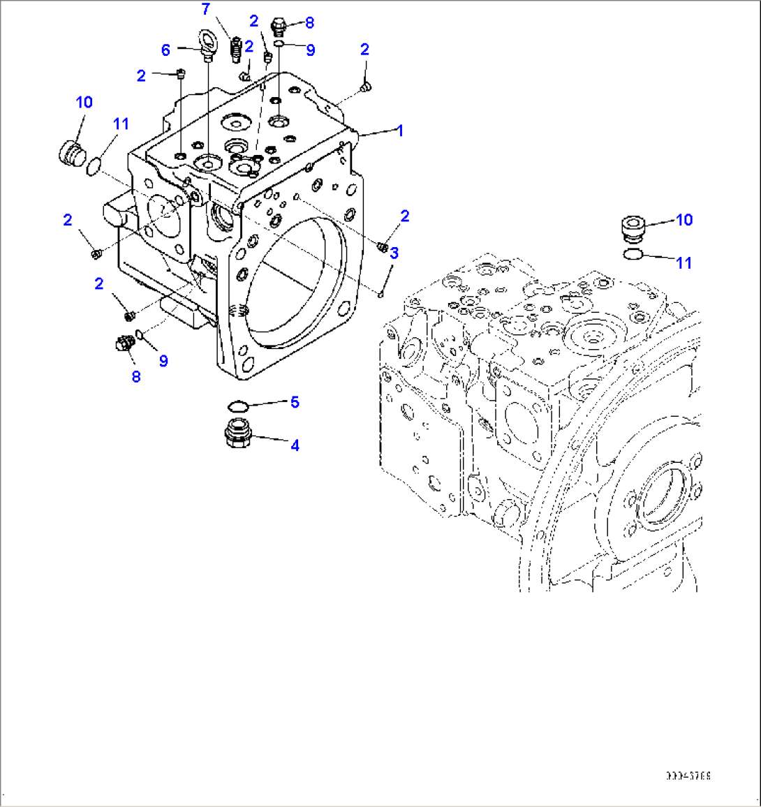 Main Pump, Inner Parts, Hydraulic Pump (6/11)