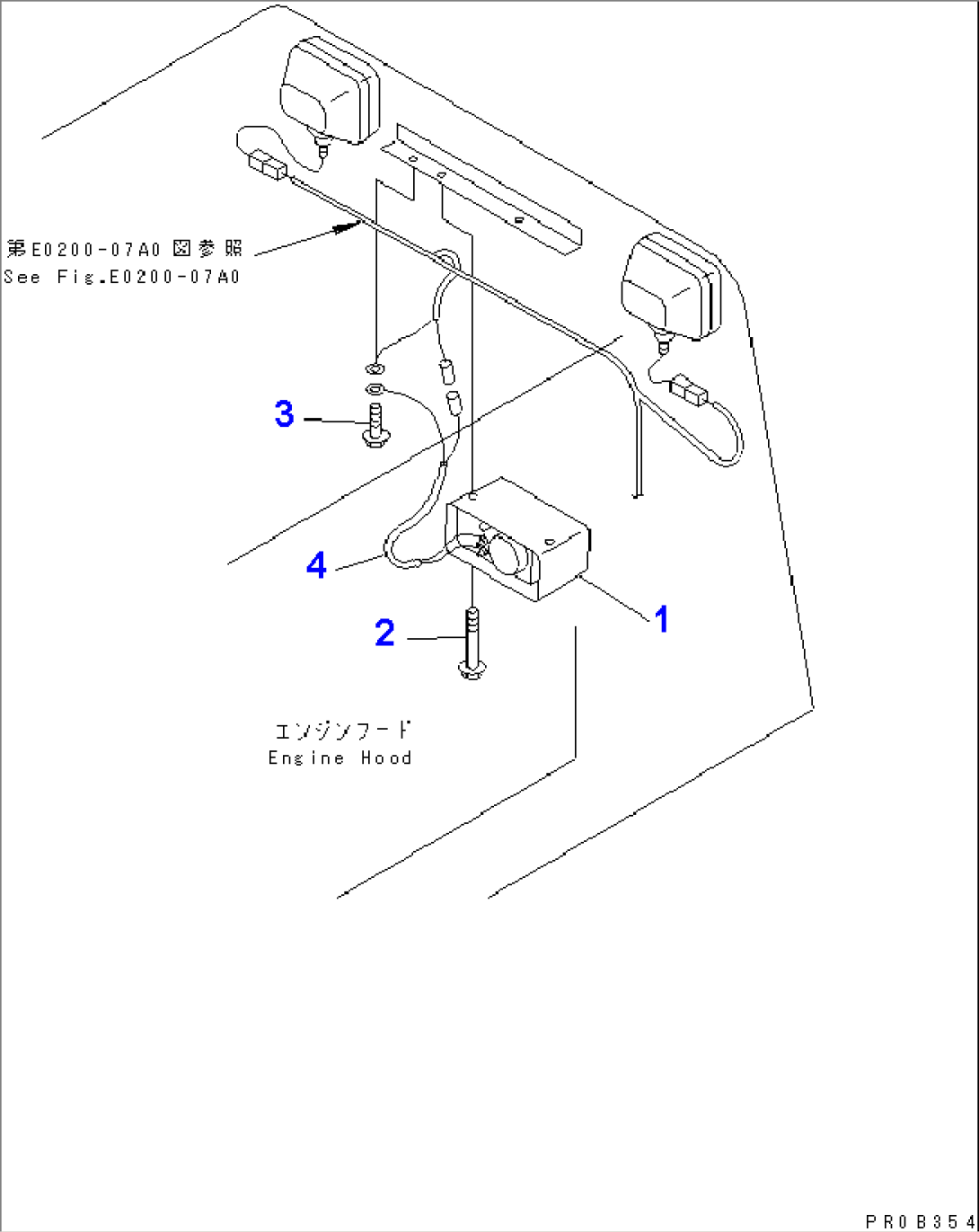 HOOD (BACK-UP ALARM)(#10001-11500)