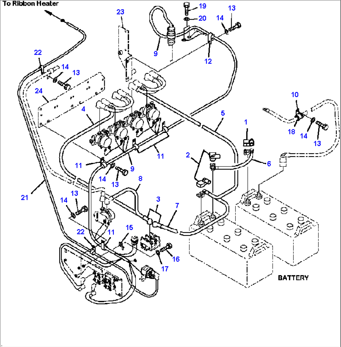 E0150-02A0 BATTERY WIRING HARNESS