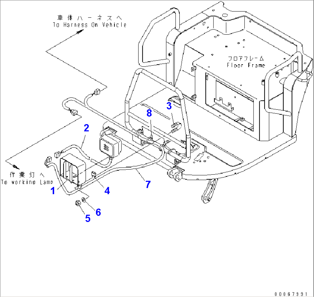 ADDITIONAL WORK LAMP (CANOPY)(#15001-)