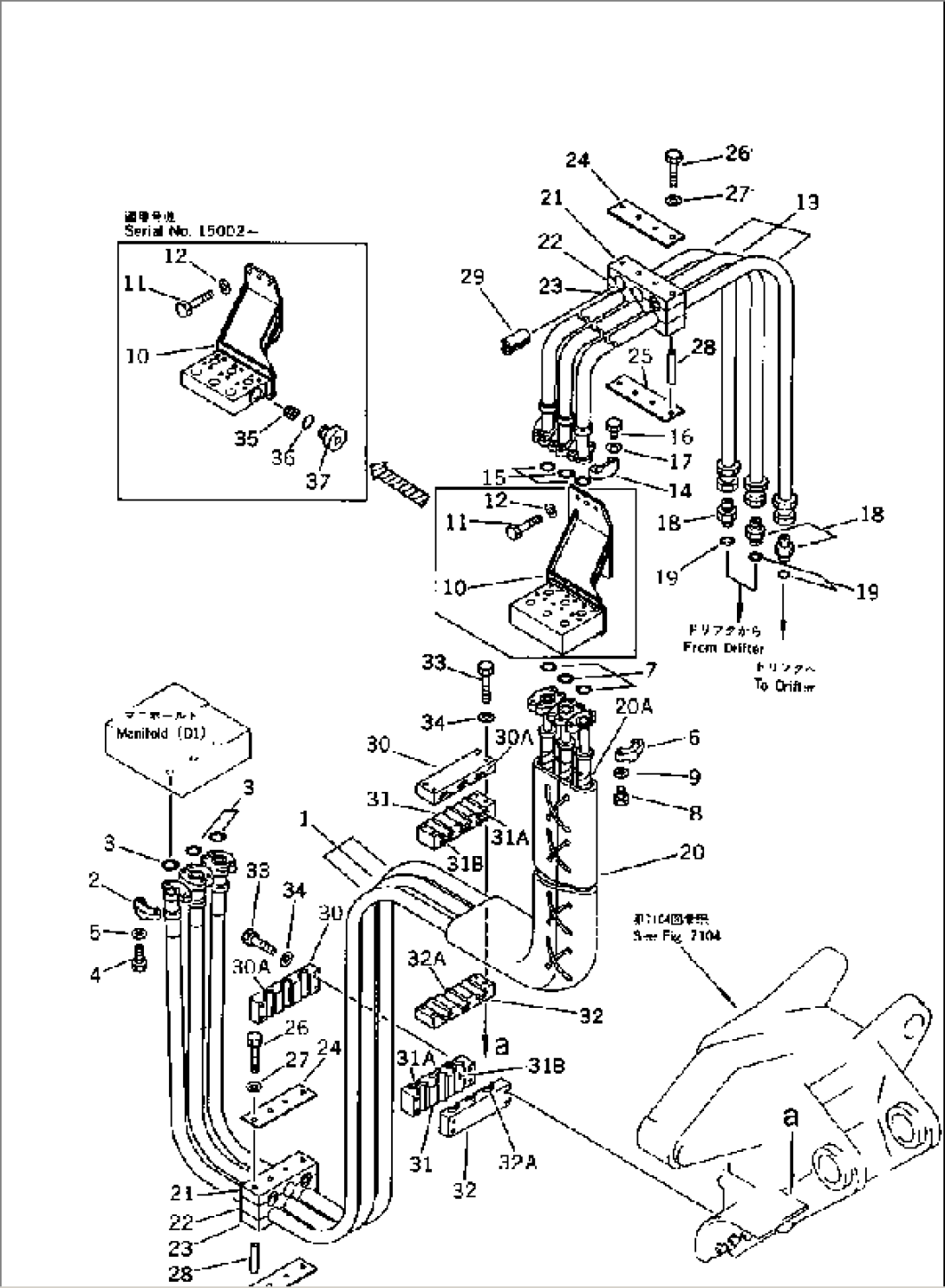 MANIFOLD (D) TO/FROM IMRACTOR PIPING