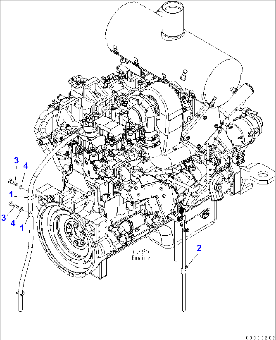 ENGINE RELATED PARTS (EXHAUST PIPE)(#85001-)