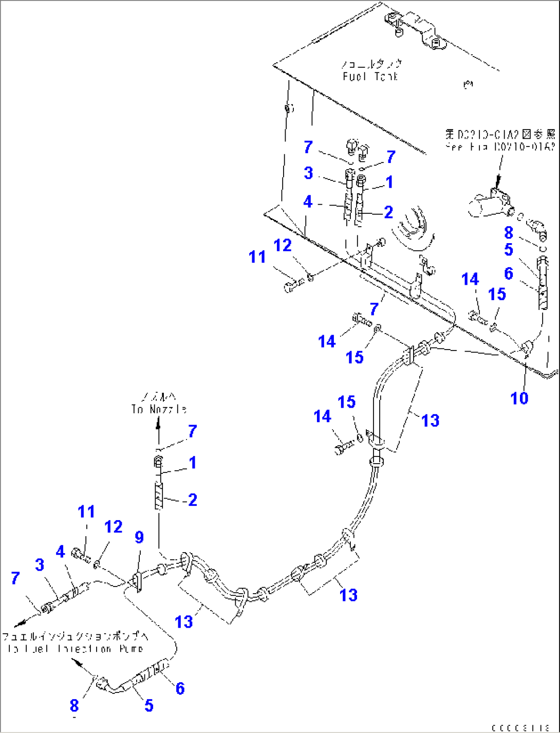 FUEL LINE (EU SPEC.)(#65275-)