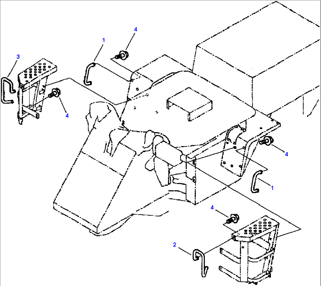 FIG. M4320-01A1 HANDRAIL - MACHINES WITH OPERATOR