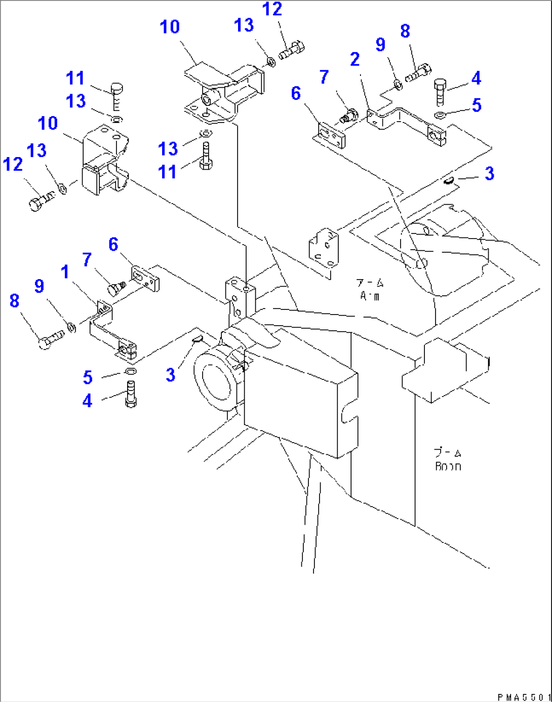 BOOM (SENSOR LEVER) (BOOM TOP SIDE)(#45001-64839)