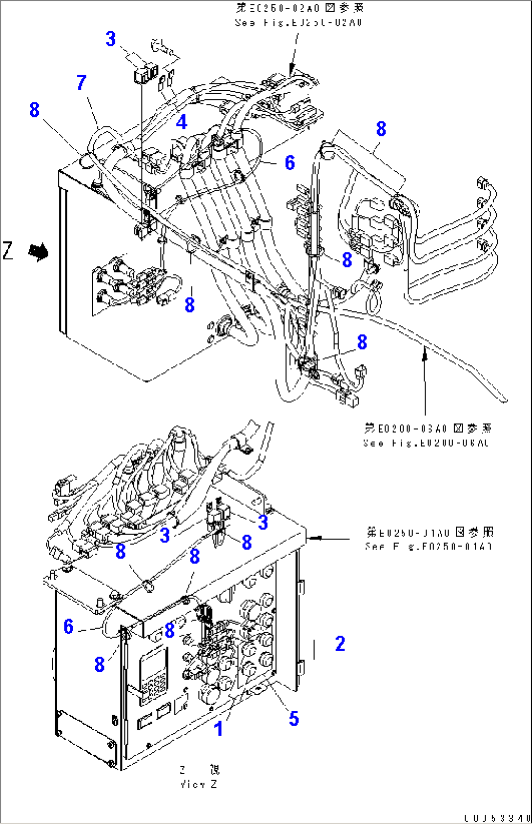 2-ATTACHIMENT WIRING (1/2) (WITH 2ND. BELT CONVEYOR AND VIBRATION SIEVE)(#2001-)