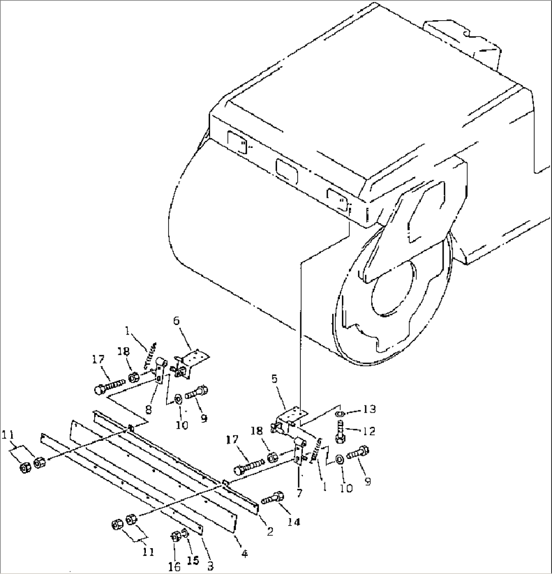 FRONT SCRAPER (1/2) (FRONT)(#2101-)