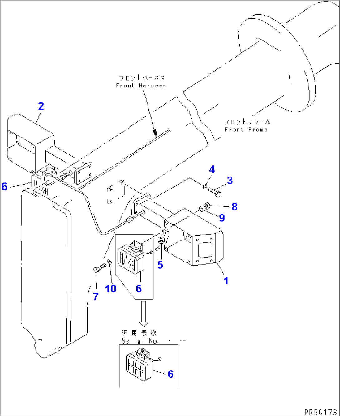 FOG LAMP (FRONT FRAME MOUNTING TYPE)(#1501-)