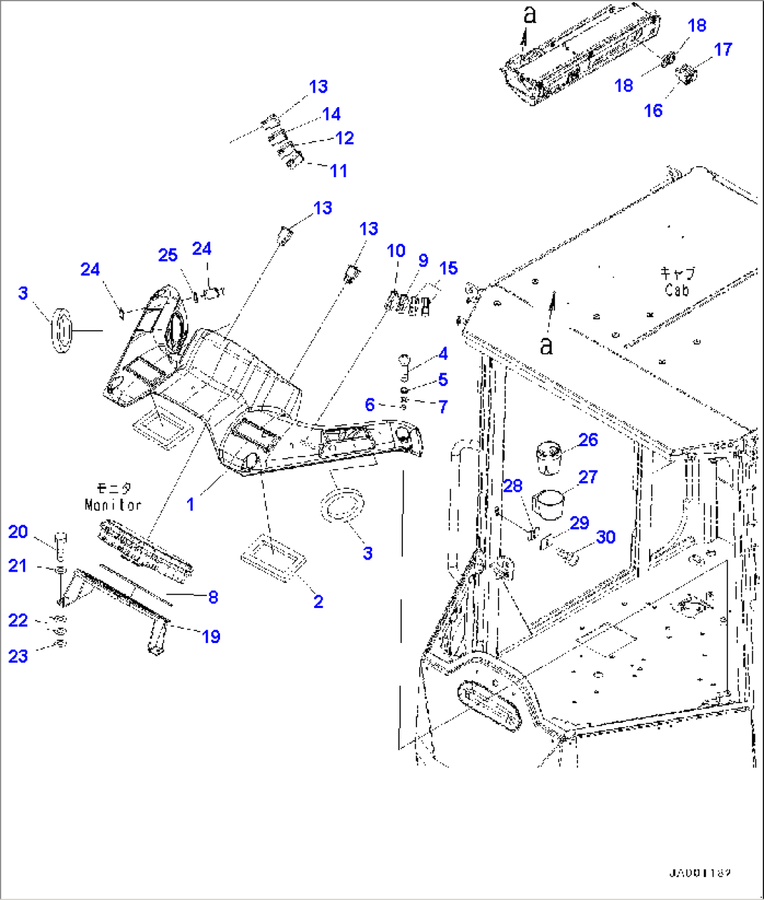 ROPS Cab and Floor Frame Group, Front Cover (#70291-)