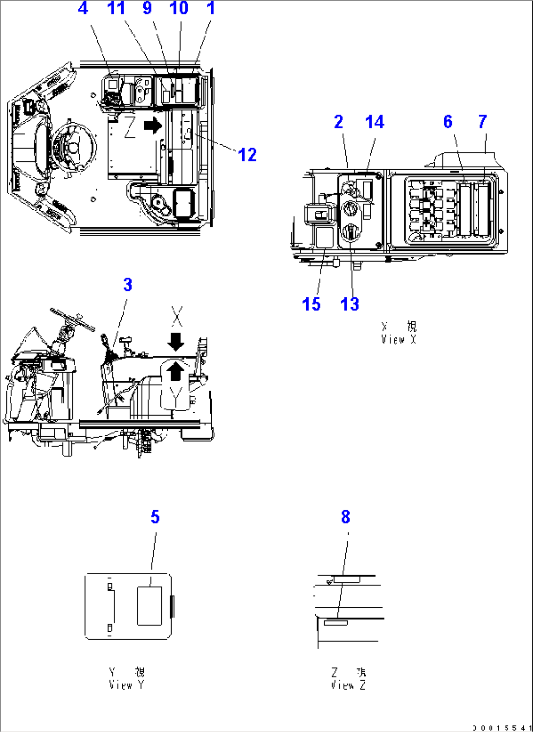 MARKS AND PLATES (FLOOR DECAL) (ENGLISH) (PICTORIAL)