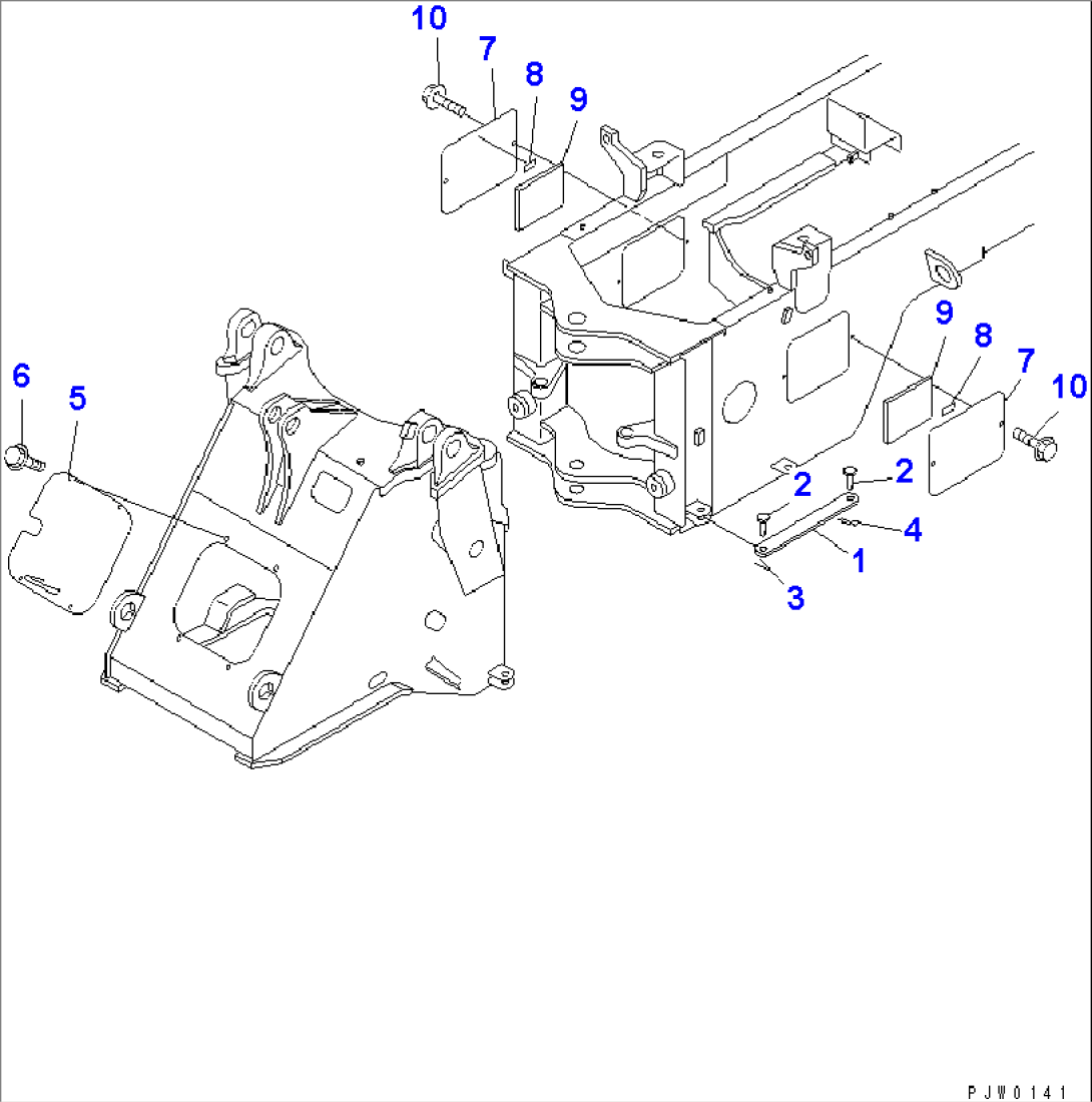 BAR LOCK AND COVER (WITH ROTARY SNOW REMOVER)
