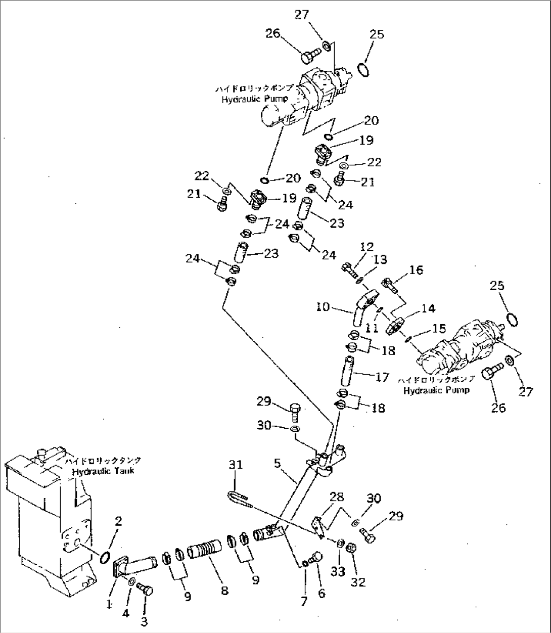 HYDRAULIC PIPING (SUCTION LINE)(#10881-11096)