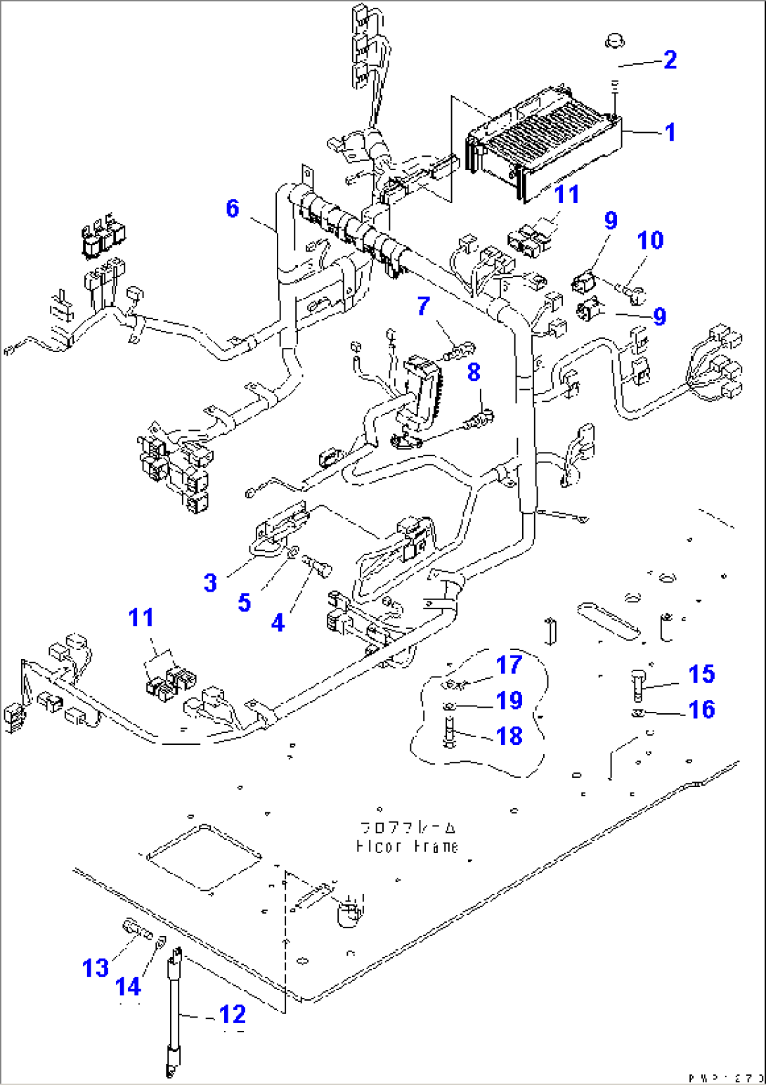 FLOOR FRAME (ELECTRICAL)(#K40001-K40651)