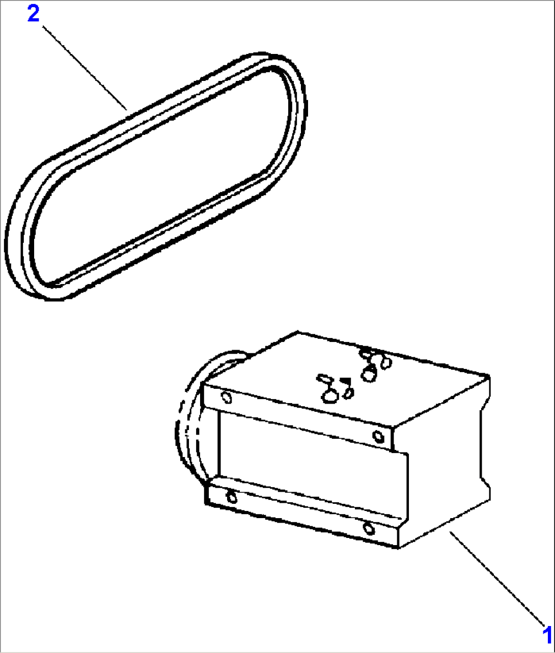 AIR CONDITIONER - S/N A75001 THRU A75653 COMPRESSOR AND MOUNTING - SANDEN