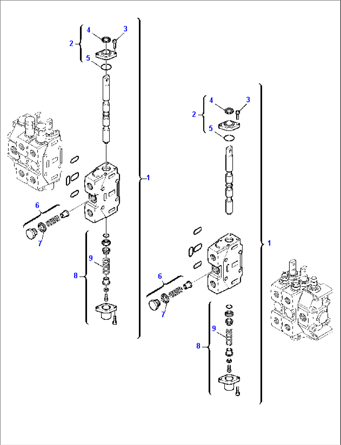 BACKHOE CONTROL VALVE (4/4)