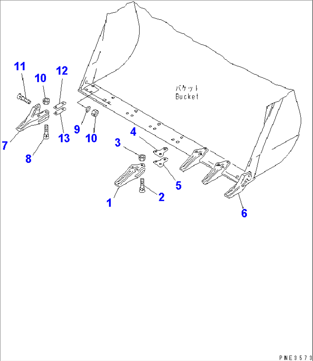 TOOTH (BOLT ON TYPE)(#55001-)