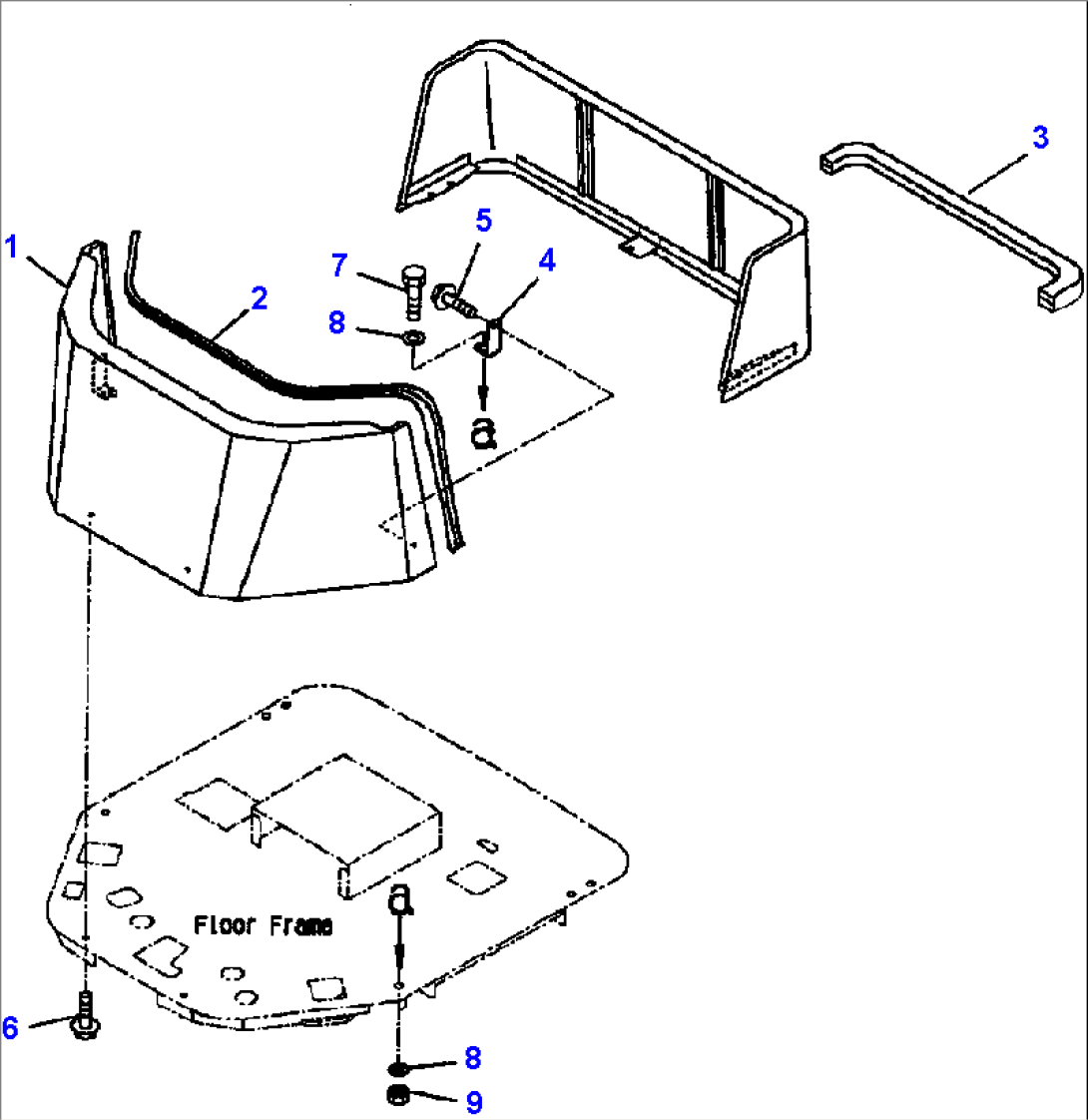 FIG. K4810-01A0 FRP CANOPY - FRONT GUARD