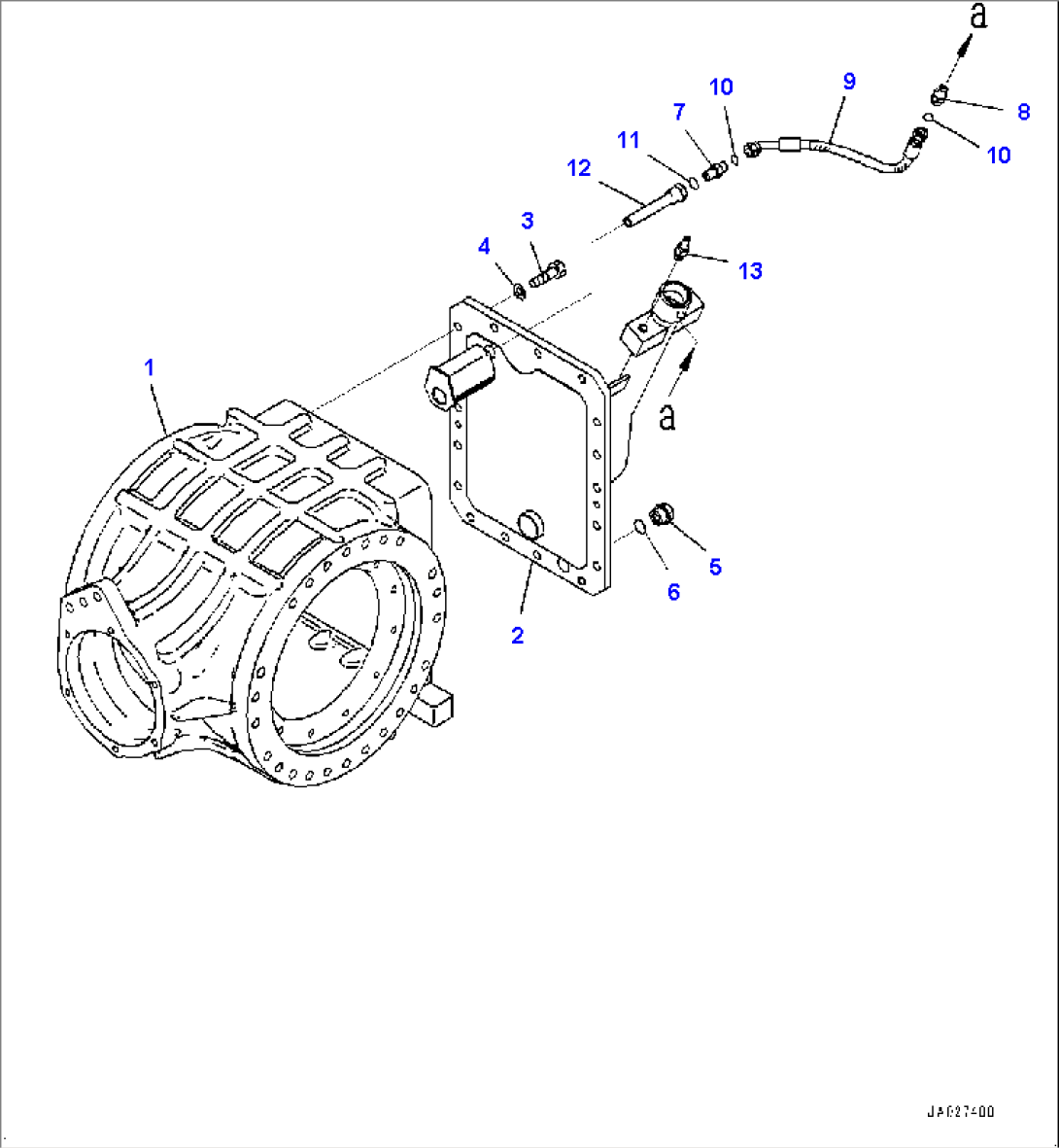 Rear Axle, Final Drive, Center Case (#1017-)
