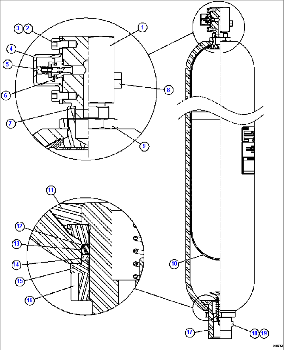 STEERING ACCUMULATOR ASSEMBLY PC2040