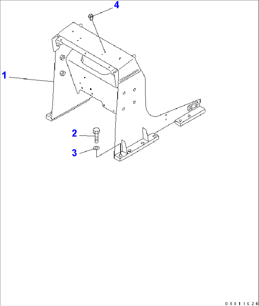 SIDE FRAME (FOR TRIMMING DOZER)(#83001-83196)