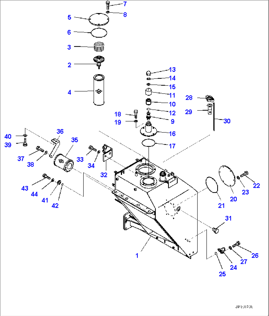 Hydraulic Tank, Tank (#2848-)