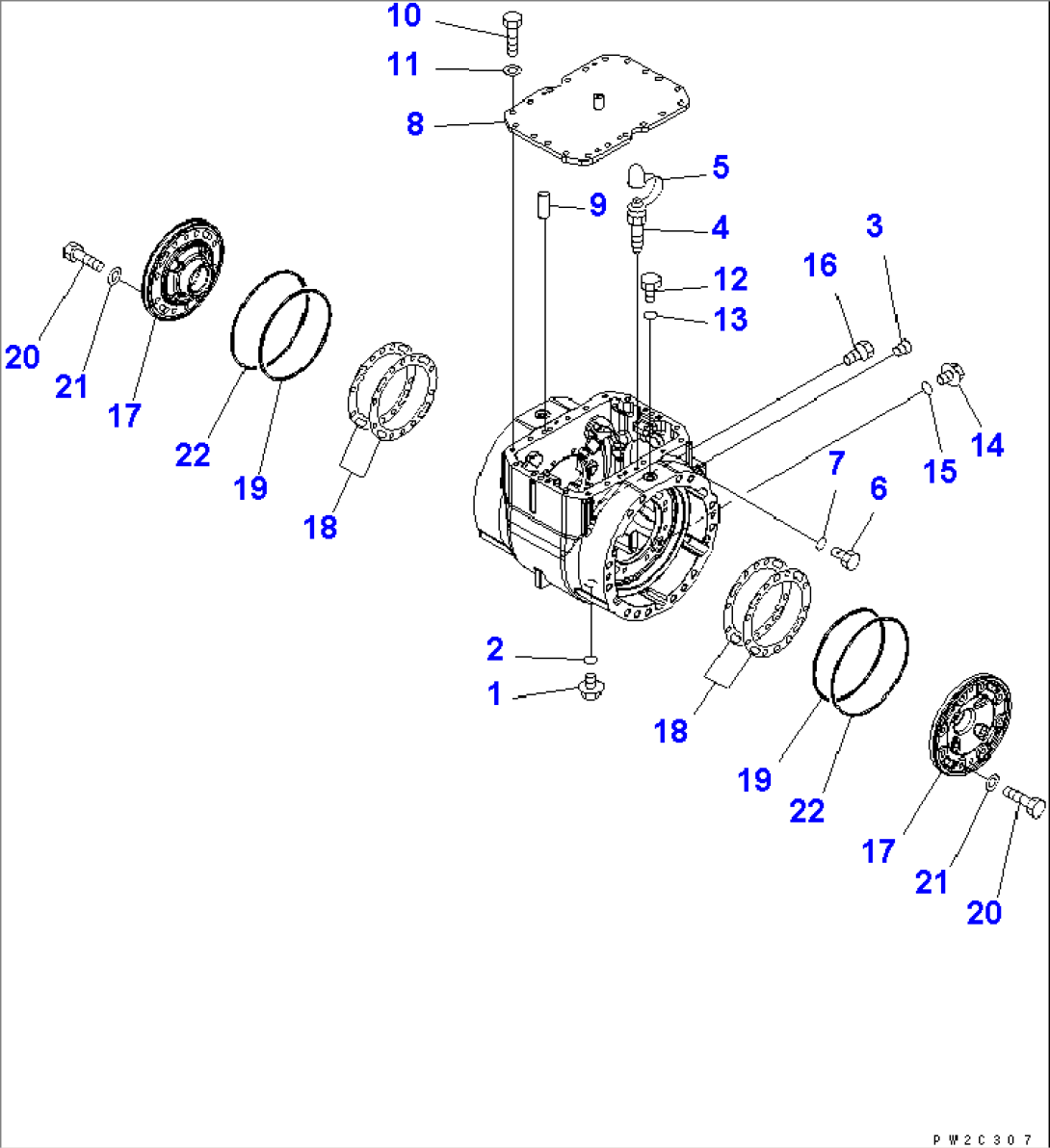 FRONT AXLE (AXLE HOUSING ACCESSORY) (WITH LIMITED SLIP DIFFERENTIAL)