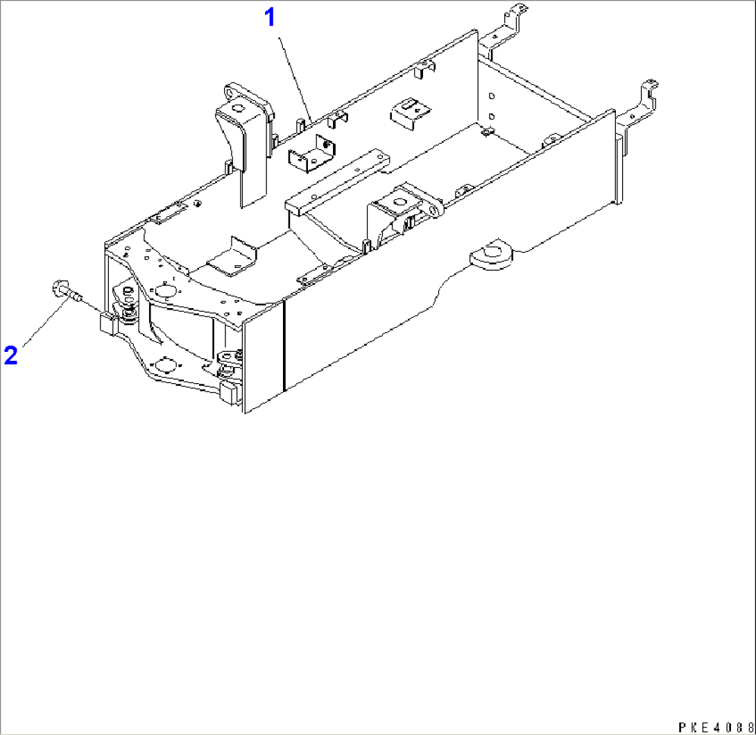REAR FRAME (FOR MULTI COUPLER) (LIVESTOCK RAISING SPEC.)(#10001-12000)