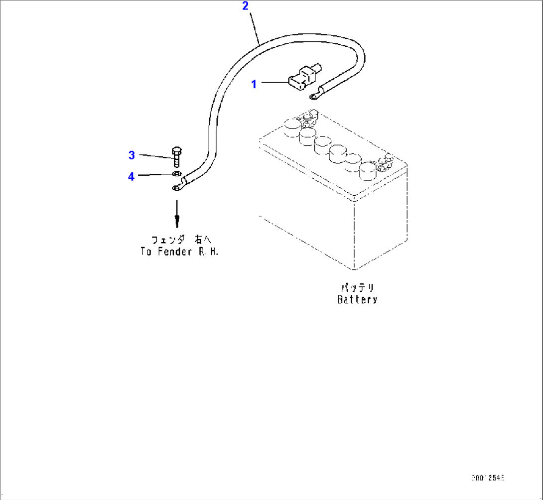 Battery Electric Wiring Harness (#90210-)