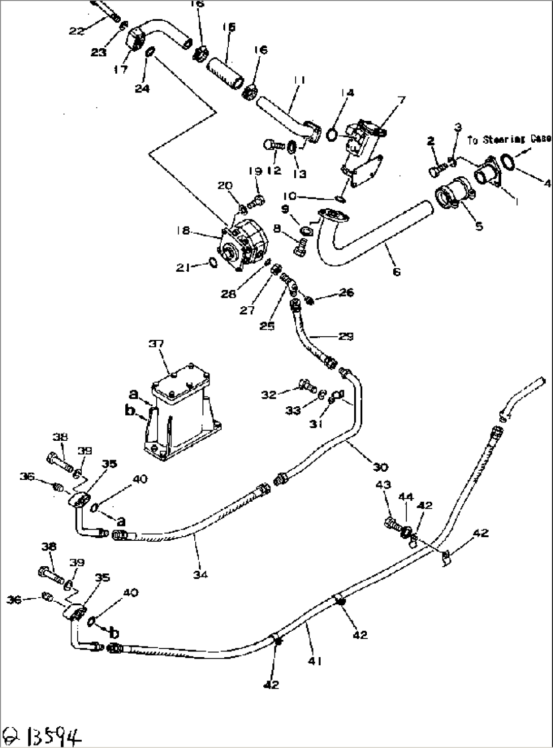 STEERING PIPING (1/2)(#4001-)