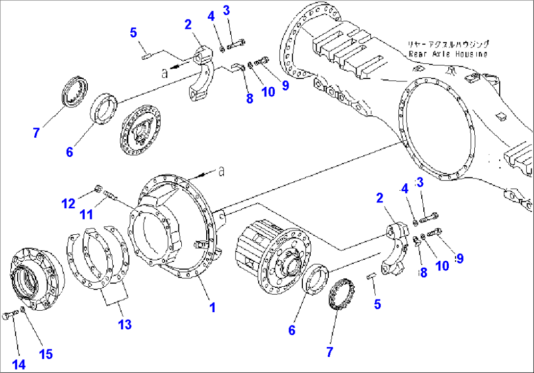REAR AXLE (CARRIER) (FOR LIMITED SLIP DIFFERENTIAL)(#2001-)