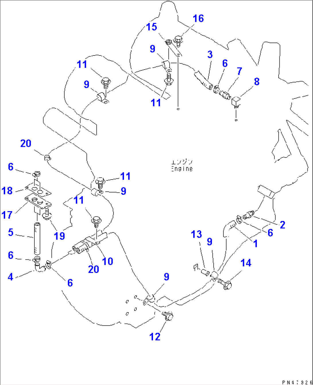 AIR CONDITIONER RELATED PARTS (7/8) (HEATER PIPING)(#60001-)