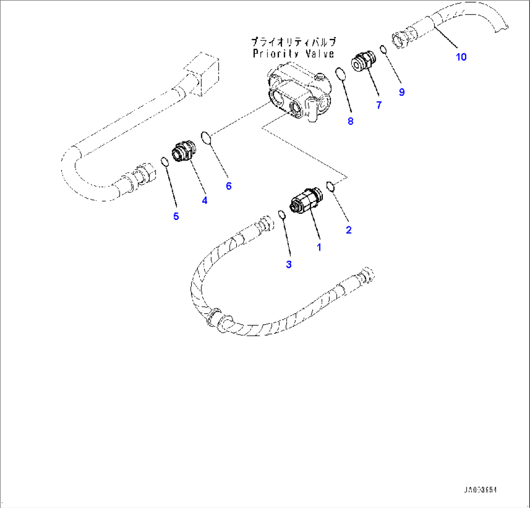 STEERING CONTROL VALVE (TEE AND UNION)