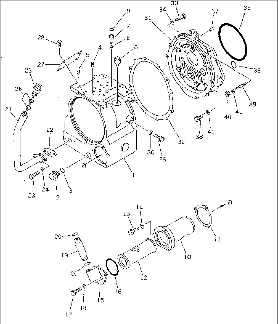 TRANSMISSION (F2-R2) (CASE) (1/6) (FOR TWO LEVERS STEERING)