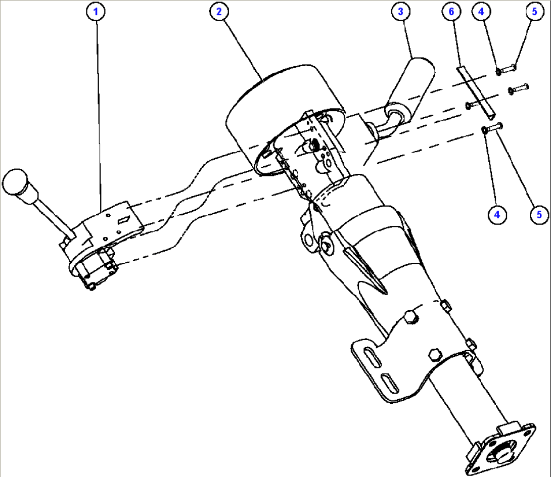 STEERING COLUMN & LEVER ASSEMBLY (EK9210)