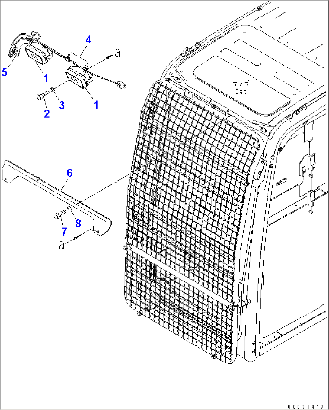 ADDITIONAL WORK LAMP (DEMOLITION SPEC.)(#80001-)