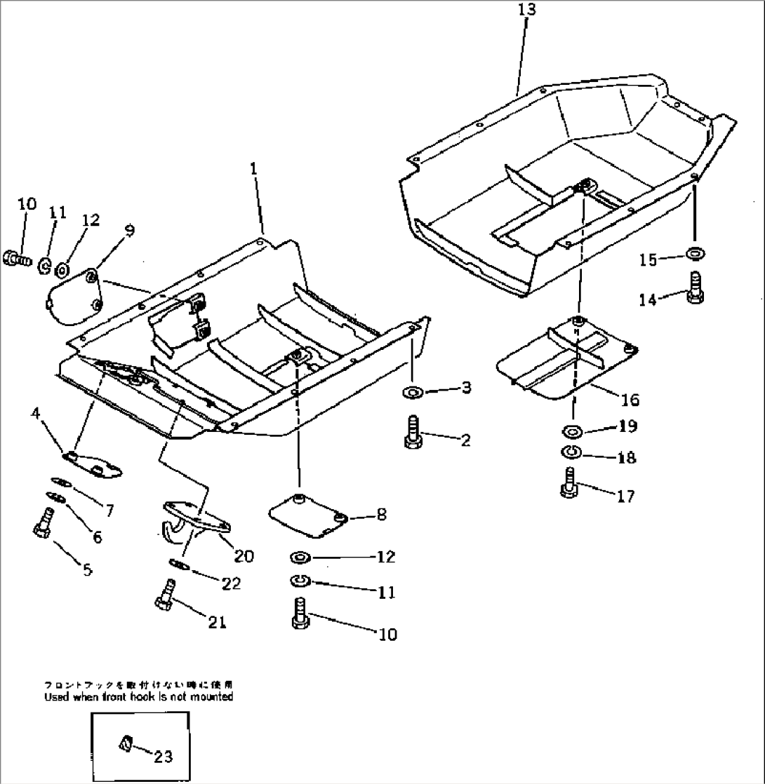 REINFORCED UNDER GUARD AND FRONT HOOK