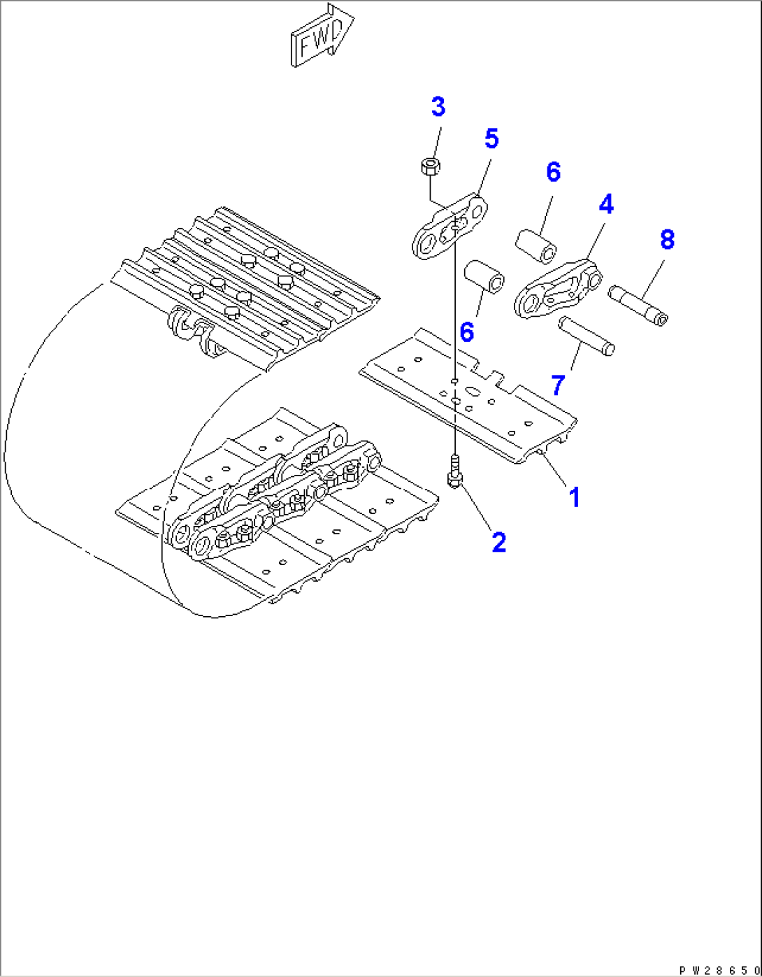 TRACK SHOE (FOR CITY PAD)