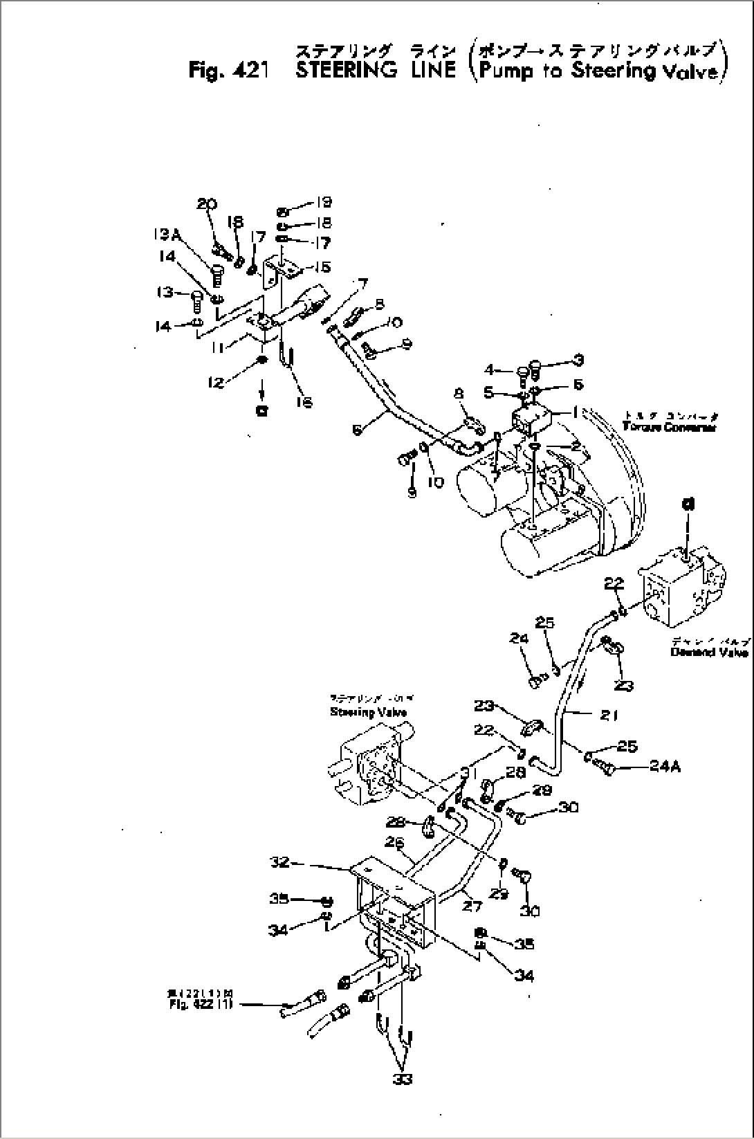 STEERING LINE (PUMP TO STEERING VALVE)