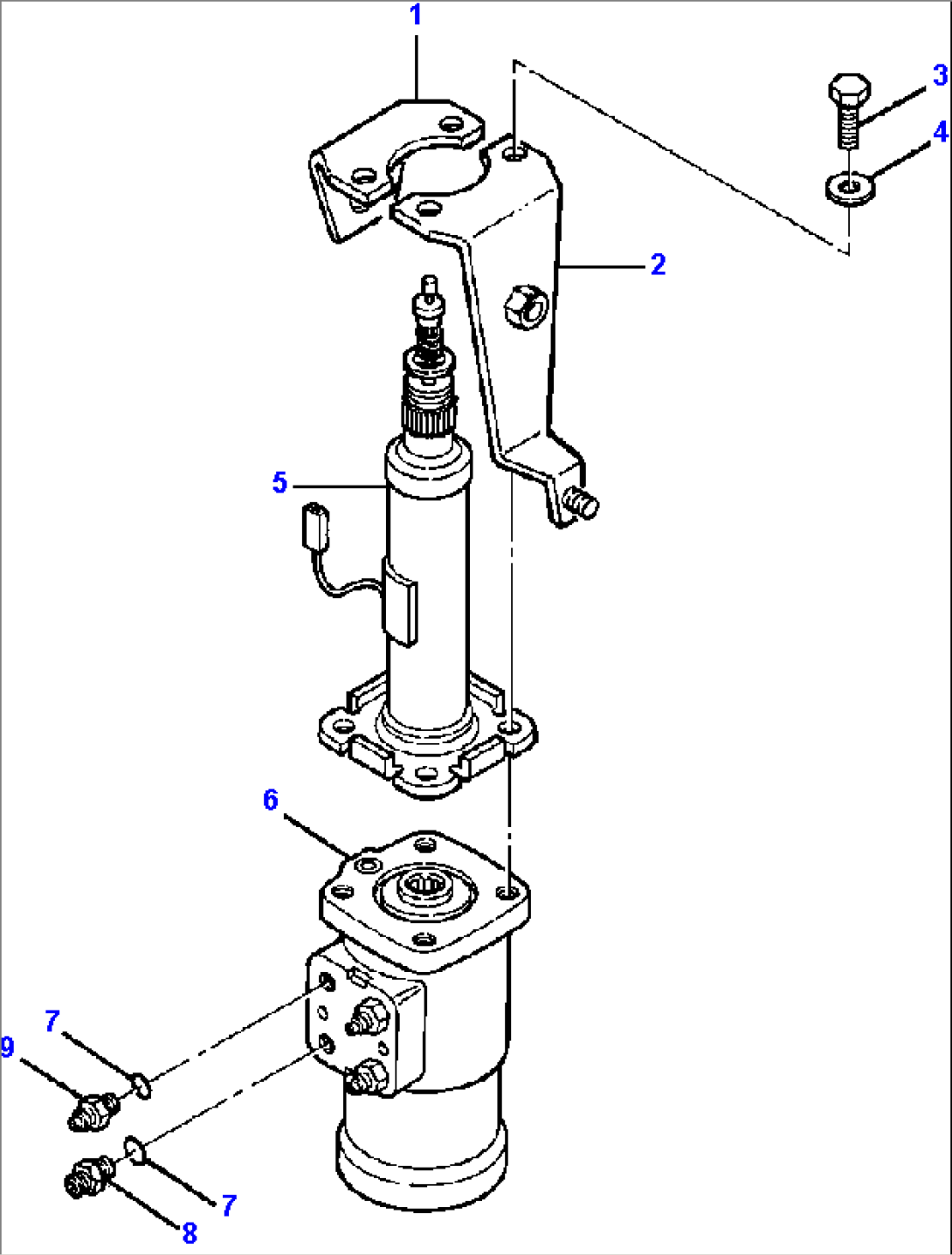 FIG. K5410-01A2 STEERING CONTROL ASSEMBLY