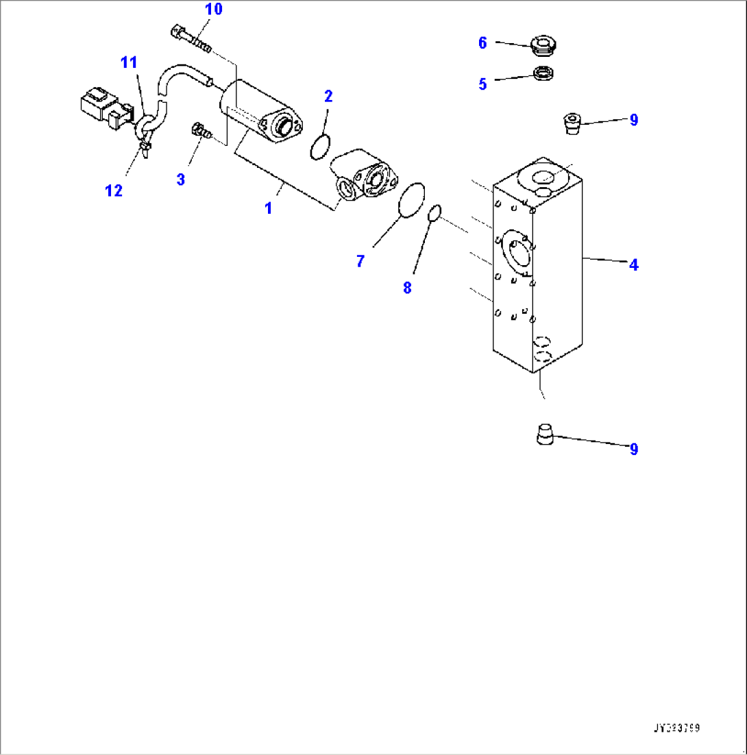 Hydraulic Oil Piping, EPC Valve (#80001-)